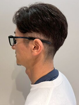 オレンジペコ(orange peco) メンズカット ショート ビジネスヘア アップバング 40代