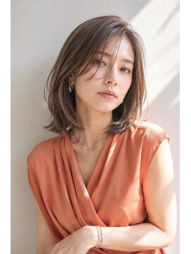アッシュ 学芸大学店(Ash) ミディアムボブ/大人女性/ベージュブラウン/髪質改善/白髪ぼかし