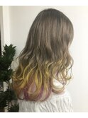 yellow×purple