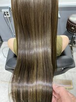 ジーナ セントラル銀座(Zina)&nbsp;セシルカットフリンジウェーブ×大人かわいい前髪ココアブラウン