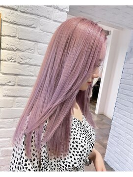アミ ヘアー ガーデン(ami hair garden) ピンクラベンダー×ロング