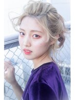 リルウ 阿倍野キューズモール(LILOU)&nbsp;編み込みスタイルグレージュ