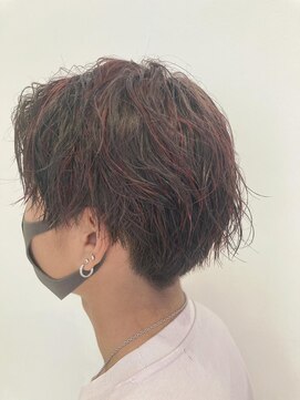 ネオヘアー 曳舟店(NEO Hair) レッドハイライト/曳舟メンズカットダブルカラーツイストパーマ