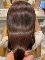 ロンド ストラーダ 心斎橋(Lond strada)&nbsp;エアリーロング×ピンクベージュ×美髪［髪質改善/縮毛矯正］