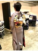 2021　成人式　ショートレイヤースタイル