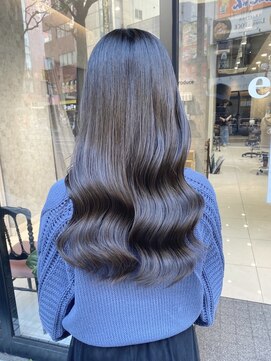 プレシャスバイプロデュース(precious by Produce) 艶々ブルーブラック[町田/町田駅前店/町田店/学割U24/縮毛矯正]