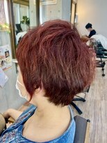 トータルビューティーステラ(TOTAL BEAUTY STELLA)&nbsp;ザクロペインター　白髪染め　ショート　ふんわり　40代　50代