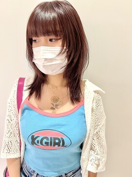 ニコフクオカヘアーメイク(NIKO Fukuoka Hair Make) 【NIKO】レイヤーカット/ミディアム/くびれヘア