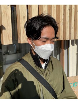 シプレ(cipre) メンズカット x センターパート