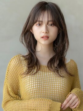 ケアリー 成増(Carelly) 大人かわいい前髪セシルカットココアブラウンフリンジウェーブ