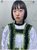モードな気分の黒髪ボブ☆ 丸田美花