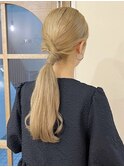 ハイトーン/ブロンド/ヘアアレンジ