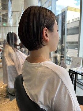 ヘアーエスクールシーユー 枚方T-SITE店(hair S.COEUR×Cu) コンパクトボブ/耳かけボブ