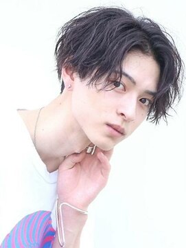 ザ サードヘアー 津田沼 annex(THE 3rd HAIR) センターパートスパイラルパーマ［津田沼駅/メンズ/学割U24］