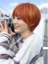 ロンドシエル 横浜(Lond ciel)&nbsp;オレンジベージュ×マッシュショート【横浜ヘルシースタイル】