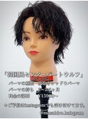 韓国風センターパートウルフin大宮メンズカットパーマ美容室