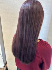 くすみベージュ/髪質改善トリートメント/ストレートロング/韓国
