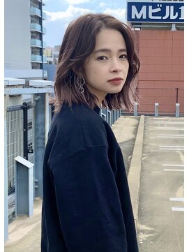 キーゴ 博多(KY-GO.) 切りっぱなしボブ//ラベンダーベージュ