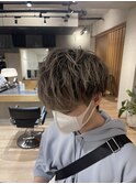 ダブルカラー×アッシュグレージュ