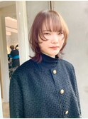 デザインカラー/レイヤーカット/ブリーチ/顔周り/ボブ/新潟万代
