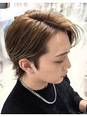 メンズ　耳かけ束感ヘアセット