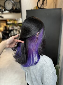 ヴァイス 渋谷店(VAICE) 《インナーカラー》パープル×ブルーパープル