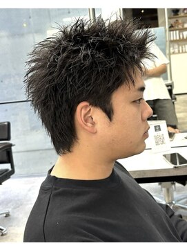イーラ(era) スパイキーショートパーマ/メンズ/刈り上げ/眉毛/ツイスト