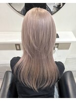 ラキングキョウト(LA KING KYOTO)&nbsp;レイヤーカット/ウルフカット/ピンクラベンダーベージュ