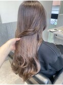 ラベンダーブラウン　ロングヘア