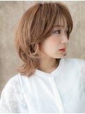 ホワイトブロンドイヤリングカラーウルフボブ314X北浦和20代30代