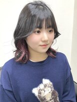 クレム 博多駅店(ChLem)&nbsp;ミディアムレイヤー　ミディアム　くびれ巻き　インナーカラー