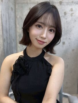 ハローバイシー 仙台(Hello by Sea) オリーブグレー×小顔[ココアベージュ/黒髪/くらげヘアー]