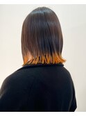 地毛から自然に繋がる裾カラー 推しカラー 表参道