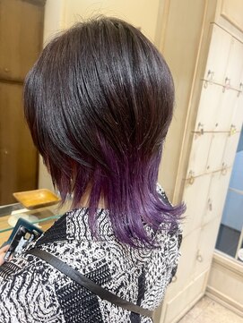 ネオリーブカップ 町田店(Neolive capu) インナーカラー×ウルフカット