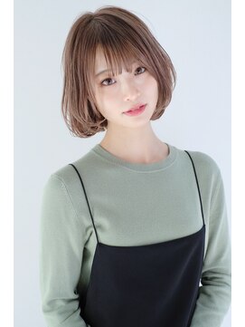 ガリカ 博多駅前(Gallica) 『 ワンカールボブ × ベージュ』小顔スタイル