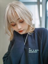 ギークス(GEEKS)&nbsp;【GEEKS渋谷】ハッシュカット/ウルフ/ホワイトブリーチ/冬カラー