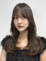 ワンズ リー 上大岡店(One's ly) 大人ガーリー_ミディアムレイヤー/ダークアッシュブラウン