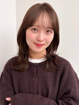 ラフ フロム ガーデン(Laf from GARDEN) ミディアム/レイヤーカット/顔周りカット/透明感カラー