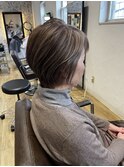 白髪ぼかし×ハイライトカラー