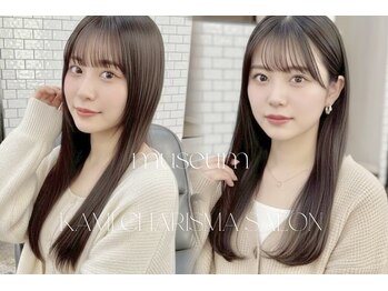 ミュージアム(MUSEUM)の写真/髪質改善ストレート×tokioを同時施術中することでダメージを抑える！手触り抜群のさらつや髪に♪