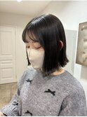 フェイスフレーミングネオウルフくびれボブウルフパーマミニボブ