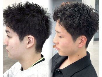 ウィル バイ ブラウン(Vir by Brown)の写真/藤沢でスパイキーショート＆ピンパーマ！全世代に人気のスタイルをご提案☆色気を作り出すメンズサロン
