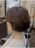 外国人風ボブ