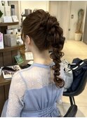 ヘアアレンジ/韓国巻き/ミルクグレージュ