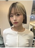 タッセルカット☆切りっぱなしボブ/韓国ボブ/OSA