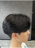 刈り上げセンターパート