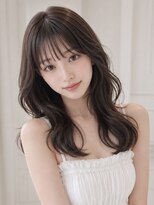 ユーフォリア 新宿店(Euphoria) 小顔シースルーバング顔周りカットローレイヤーウェーブ巻き