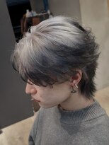 メンズサロン ガウディ 三宮店(men's salon Gaudi) エンドカラー×メンズデザインブリーチハイトーン×ウルフカット
