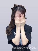 アールエーサロンモノクロ 秋葉原(RA SALON モノクロ)&nbsp;【推し活ヘアセット】立体リボンサイドポニー