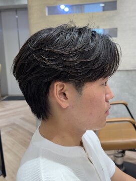 レイズ 名古屋駅(RAYS) ニュアンスフェザーパーマ毛流れセンターパート h